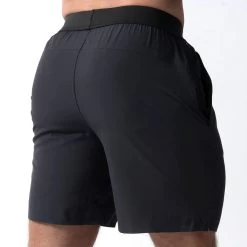 Performance Shorts - Obsidian -Gymreapers Sale Shop 7 inch obsidian back