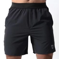 Performance Shorts - Obsidian -Gymreapers Sale Shop 7 inch obsidian front