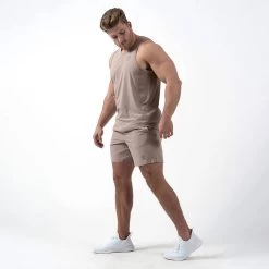 Performance Shorts - Taupe 19 Performance Shorts - Taupe -Gymreapers Sale Shop 7 inch taupe life style