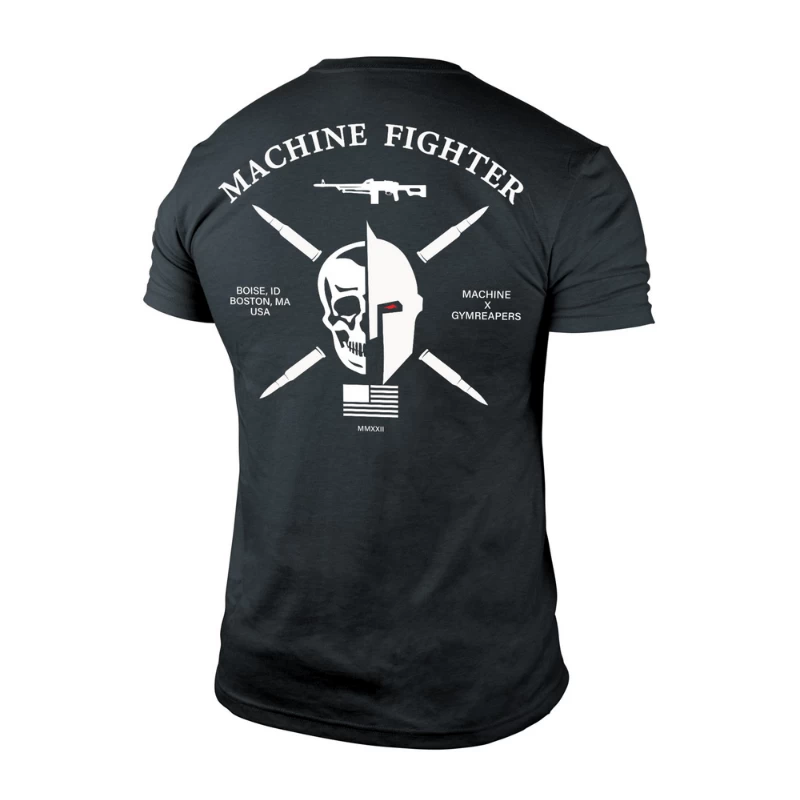 7.62 Machine Fighter Tee - Charcoal 3 7.62 Machine Fighter Tee - Charcoal