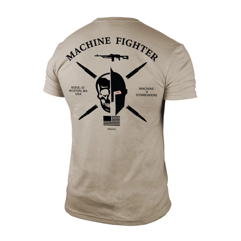 7.62 Machine Fighter Tee - Sand 3 7.62 Machine Fighter Tee - Sand