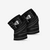 Gymreapers Knee Wraps - Gray 2 Gymreapers Knee Wraps - Gray -Gymreapers Sale Shop Black Gray