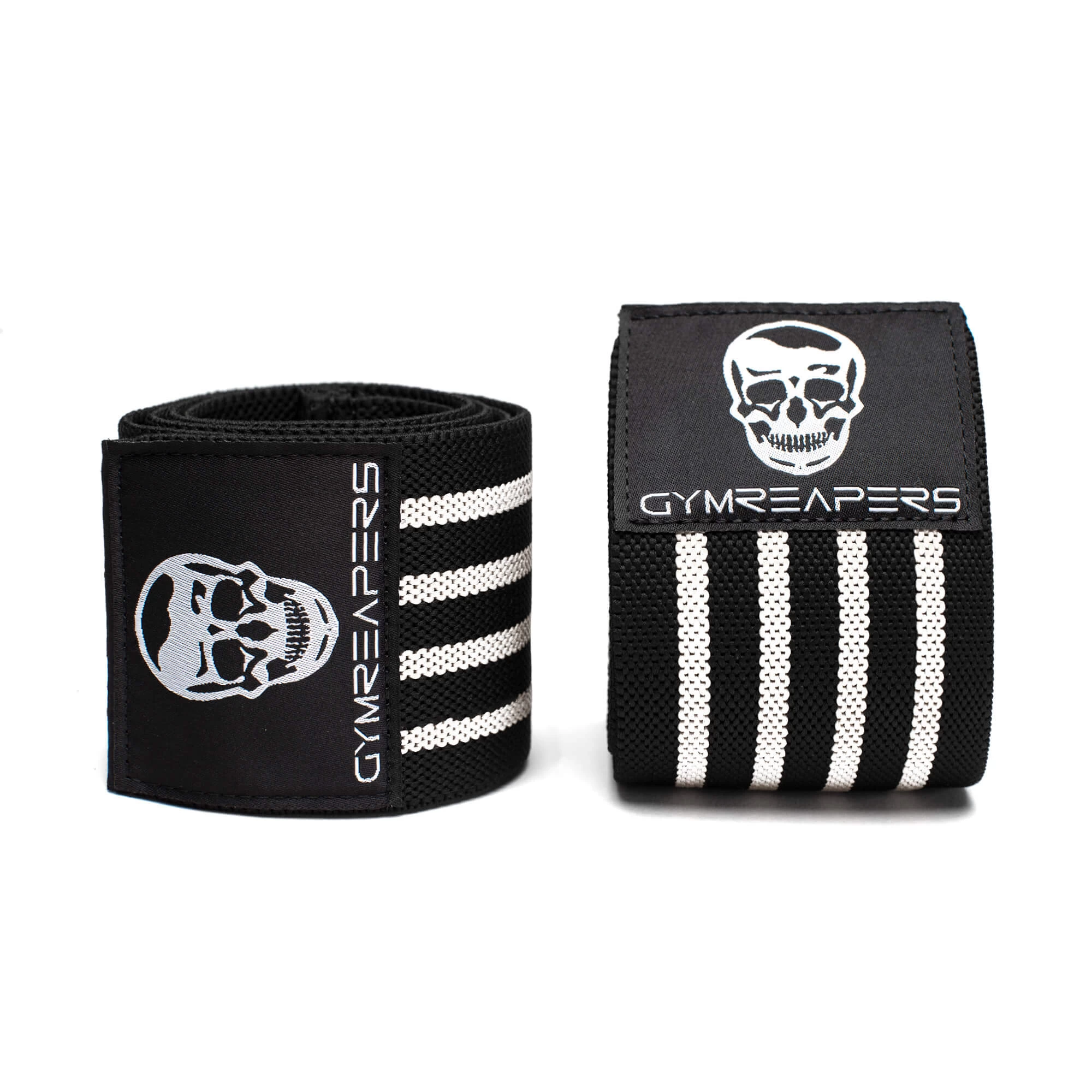 Gymreapers Elbow Wraps - Black/White 4 Gymreapers Elbow Wraps - Black/White - Image 2