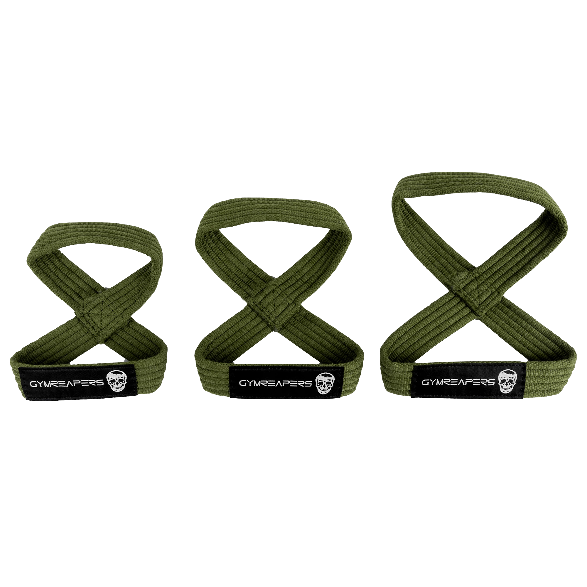Figure 8 Lifting Straps - OD Green 4 Figure 8 Lifting Straps - OD Green - Image 2