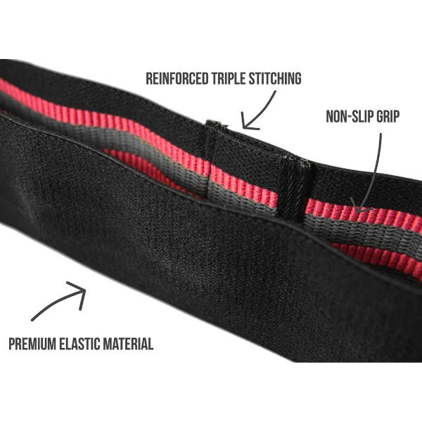 Grip Hip Bands - Black/Pink 6 Grip Hip Bands - Black/Pink - Image 4