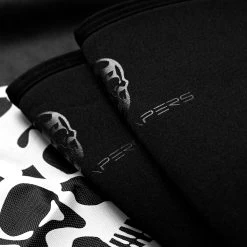 7MM Knee Sleeves - Black/Black -Gymreapers Sale Shop Knee sleeve black black flat
