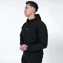 Ascend Mockneck Hoodie - Black/White