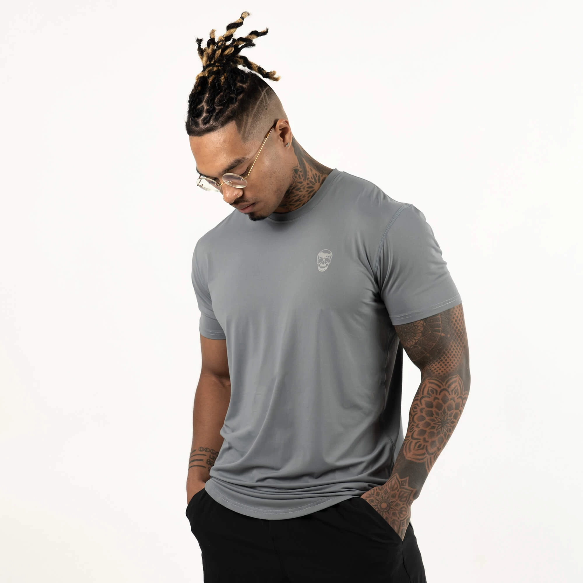 Performance Short Sleeve Shirt - Steel 3 Performance Short Sleeve Shirt - Steel