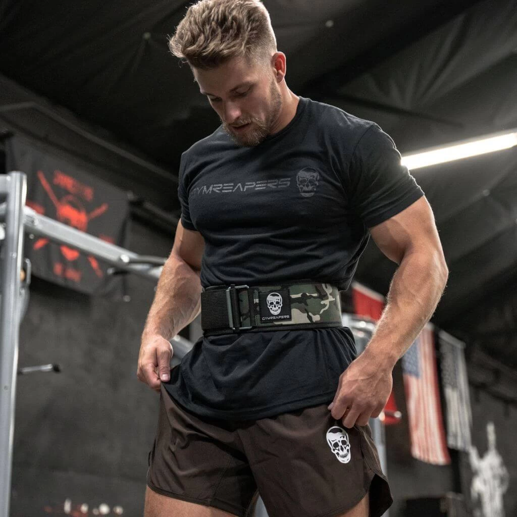 Quick Locking Weightlifting Belt | Premium Back Support - Midnight Camo 4 Quick Locking Weightlifting Belt | Premium Back Support - Midnight Camo - Image 2