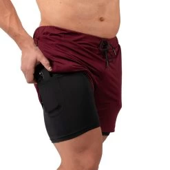 React Training Shorts - Maroon -Gymreapers Sale Shop RTS BGY 2