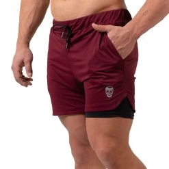 React Training Shorts - Maroon -Gymreapers Sale Shop RTS BGY 4