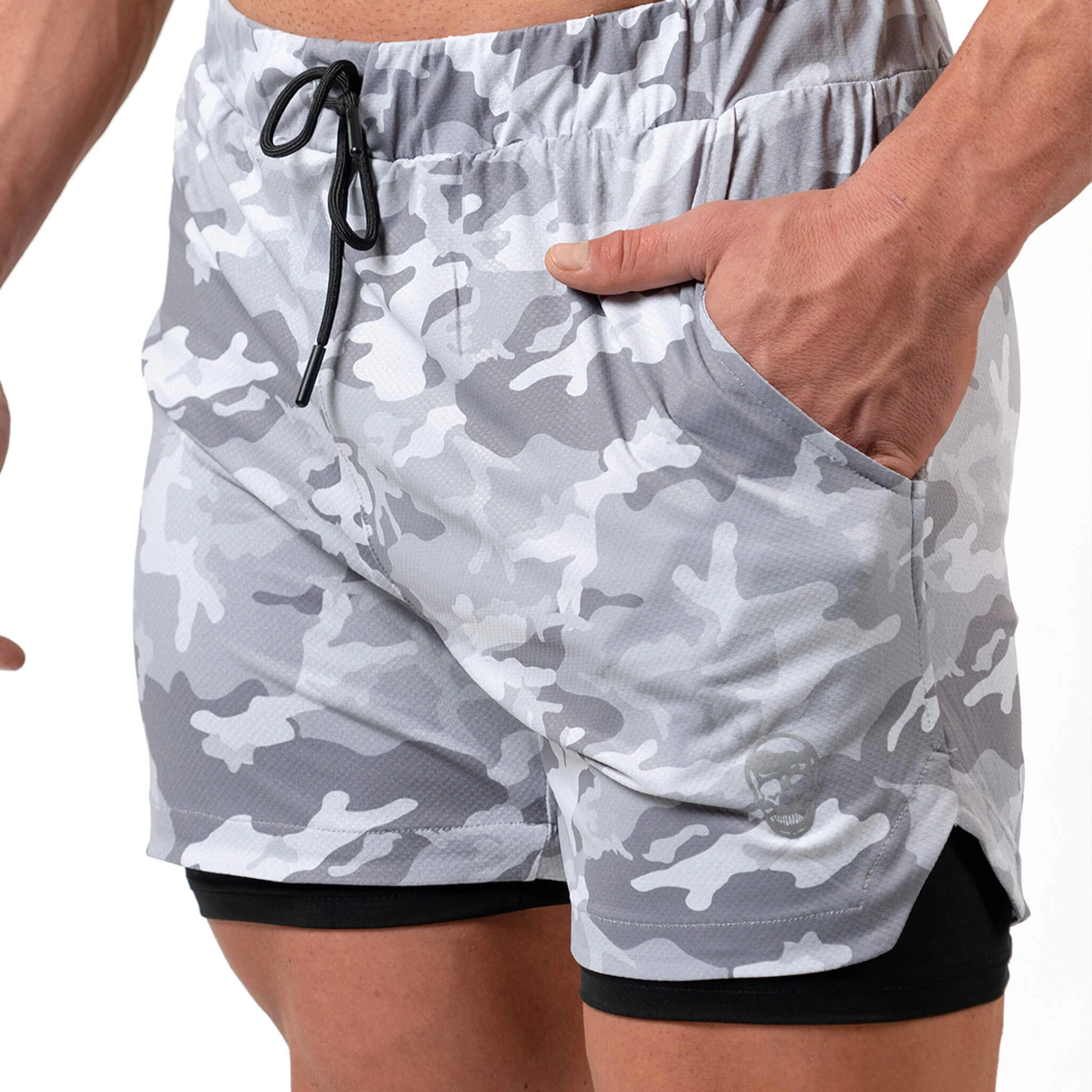 React Training Shorts - White Camo 5 React Training Shorts - White Camo - Image 3
