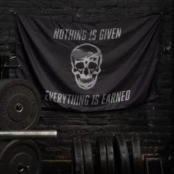 Skull Mantra Gym Flag