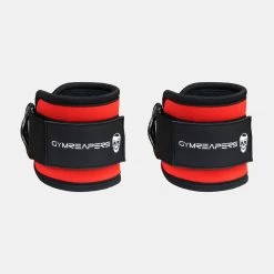 Gymreapers Ankle Straps - Red (Pair)