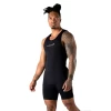 Apex Weightlifting Singlet - Black (IPF Approved) -Gymreapers Sale Shop apexsingletblack