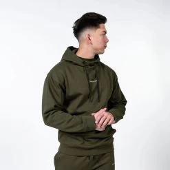 Ascend Mockneck Hoodie - OD Green -Gymreapers Sale Shop ascend hoodie green