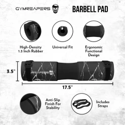 Gymreapers Barbell Squat Pad - Marble -Gymreapers Sale Shop barbell squat pad marble detail