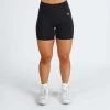 Revive Biker Shorts - Black -Gymreapers Sale Shop biker shorts black front
