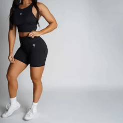 Revive Biker Shorts - Black 8 Revive Biker Shorts - Black -Gymreapers Sale Shop biker shorts black full