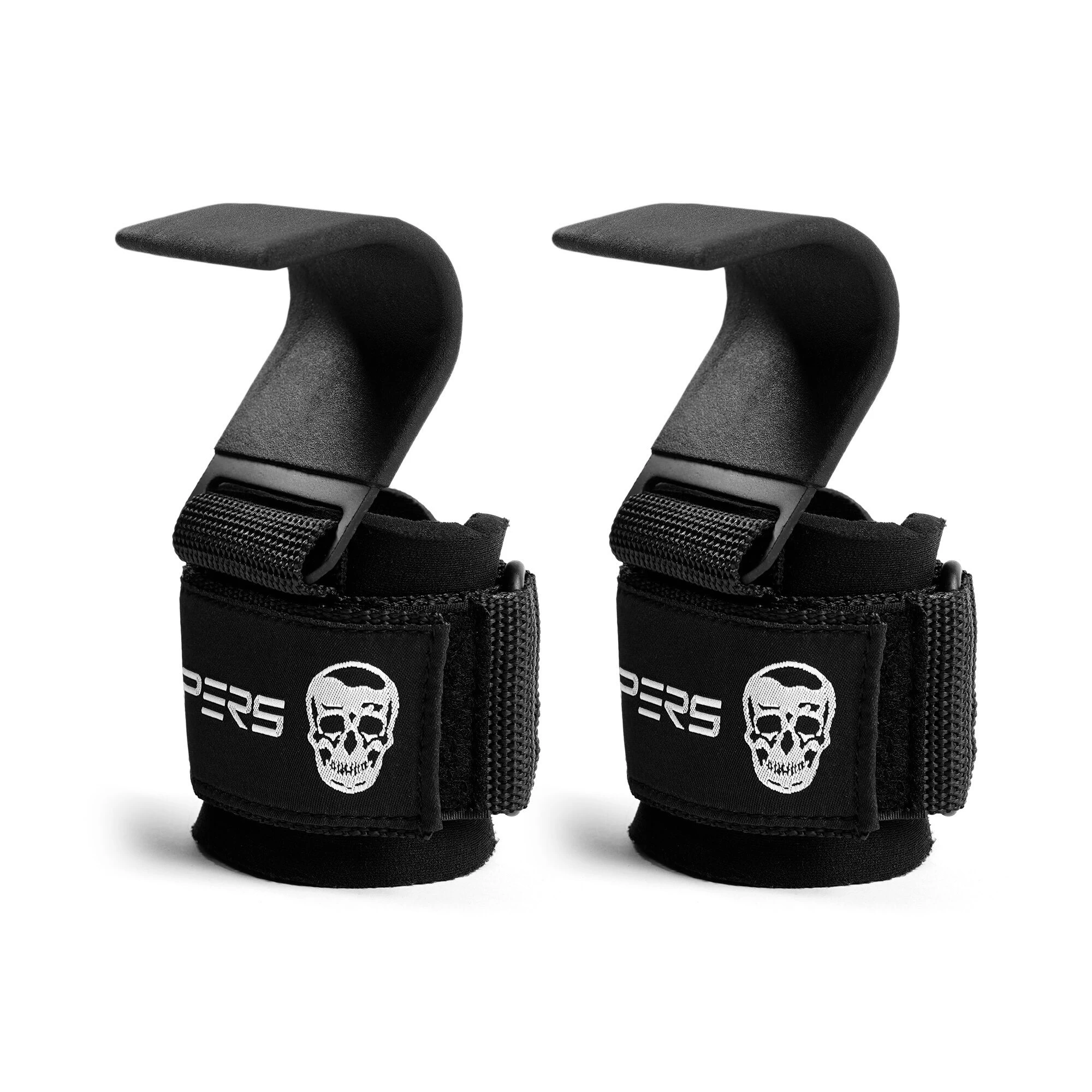 Gymreapers Lifting Hooks - Black 4 Gymreapers Lifting Hooks - Black - Image 2