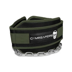 Gymreapers Dip Belt - Ranger Green -Gymreapers Sale Shop dip belt green 1