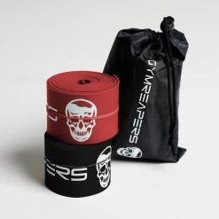 Floss Bands - 2 Pack (Black/Red) 8 Floss Bands - 2 Pack (Black/Red) -Gymreapers Sale Shop floss band black red life style