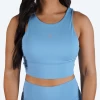 Revive High Neck Bra - Sky Blue -Gymreapers Sale Shop high neck bra blue