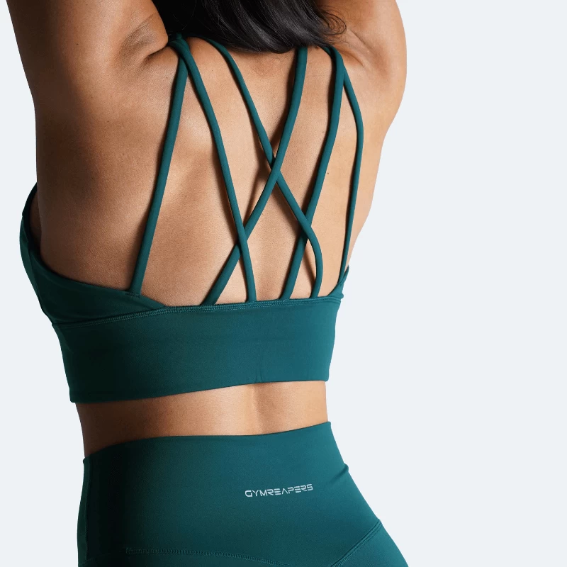 Revive High Neck Bra - Emerald 5 Revive High Neck Bra - Emerald - Image 3
