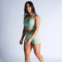 Revive High Neck Bra - Mint -Gymreapers Sale Shop high neck bra mint full