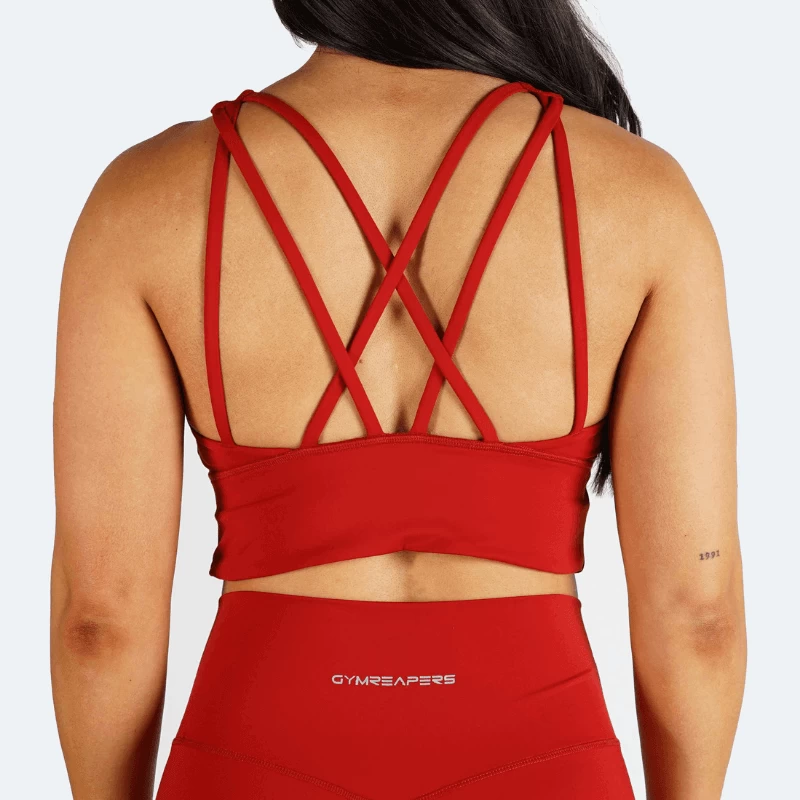 Revive High Neck Bra - Red 4 Revive High Neck Bra - Red - Image 2