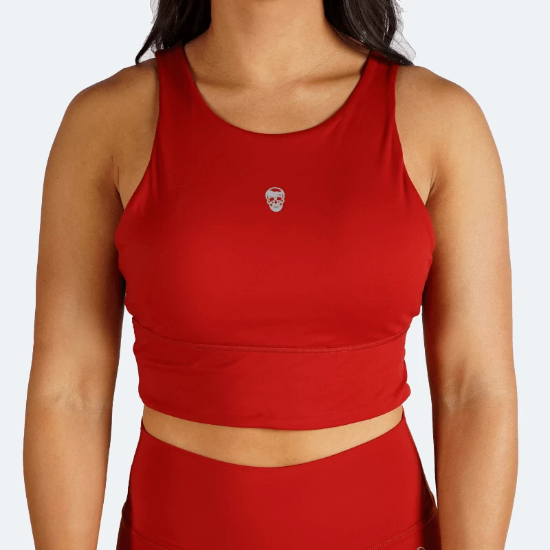 Revive High Neck Bra - Red 3 Revive High Neck Bra - Red
