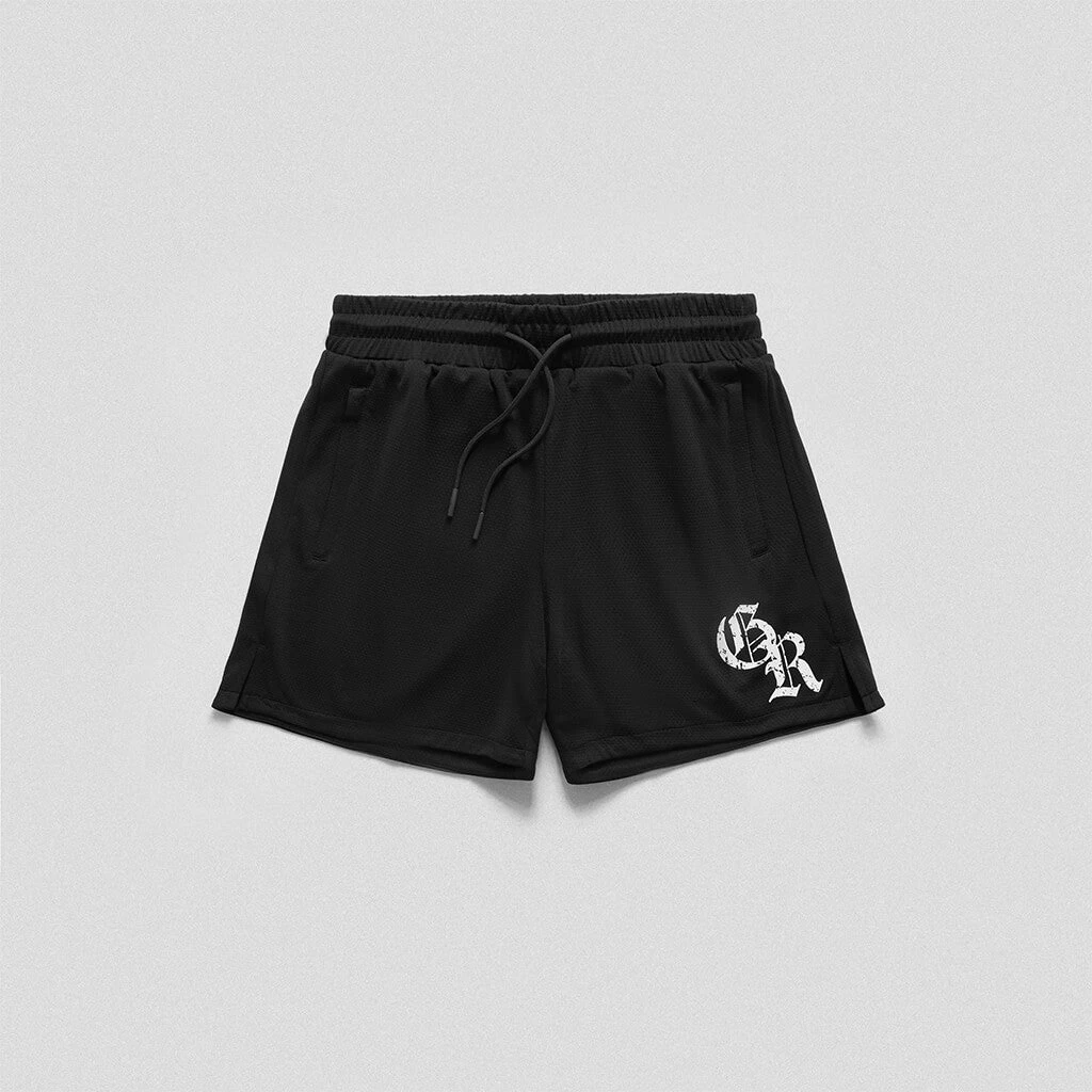 Initial Shorts - Black/White 3 Initial Shorts - Black/White