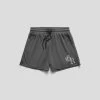 Initial Shorts - Charcoal -Gymreapers Sale Shop initial mesh shorts charcoal front