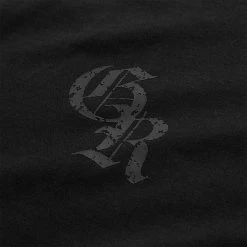 Initial Tee - Black/Black 7 Initial Tee - Black/Black -Gymreapers Sale Shop initial tee black black detail
