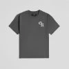 Initial Tee - Charcoal 1 Initial Tee - Charcoal -Gymreapers Sale Shop initial tee charcoal front