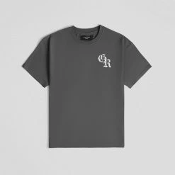 Initial Tee - Charcoal