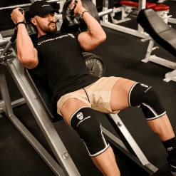 Gymreapers 7MM Knee Sleeves - Black/White -Gymreapers Sale Shop knee sleeves white hacksquat