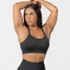 Legacy Bra - Charcoal -Gymreapers Sale Shop legacy bra charcoal front