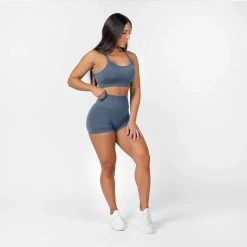 Legacy Bra - Pale Blue -Gymreapers Sale Shop legacy bra pale blue front side