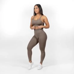 Legacy Leggings - Deep Taupe -Gymreapers Sale Shop legacy leggings deep taupe front