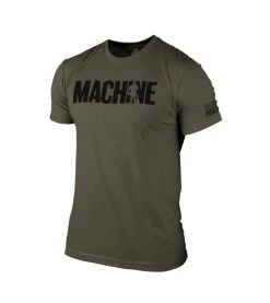 Machine Stamp Tee - Military Green