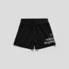 Mantra Shorts - Black/White -Gymreapers Sale Shop mantra mesh shorts black white front