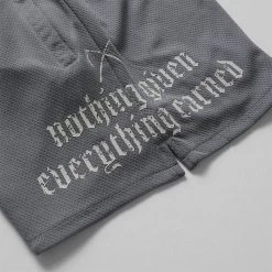 Mantra Shorts - Faded Blue 7 Mantra Shorts - Faded Blue -Gymreapers Sale Shop mantra mesh shorts faded blue detail