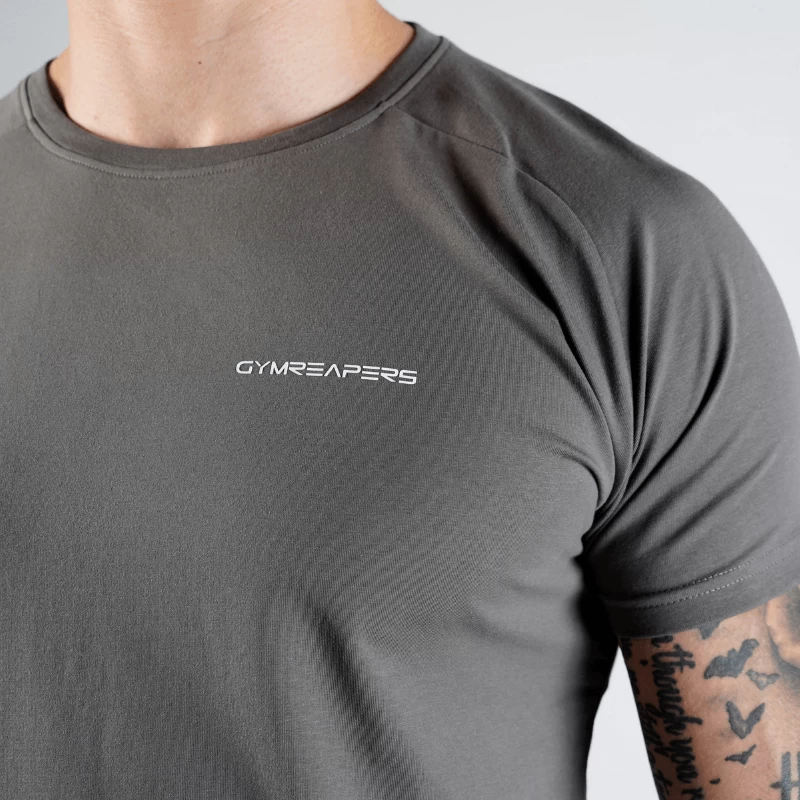 Slim Performance Tee - Charcoal 5 Slim Performance Tee - Charcoal - Image 3