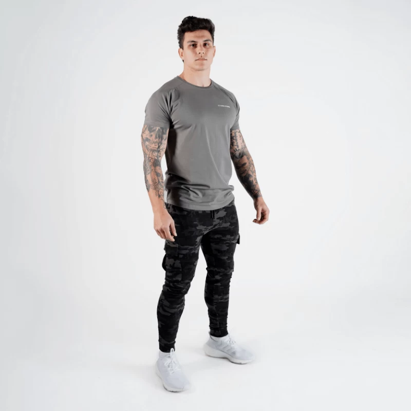 Slim Performance Tee - Charcoal 6 Slim Performance Tee - Charcoal - Image 4