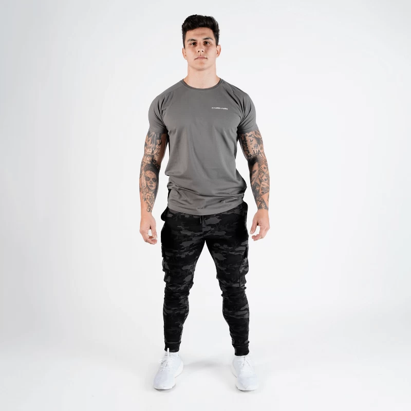 Slim Performance Tee - Charcoal 3 Slim Performance Tee - Charcoal