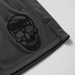 Mesh Training Shorts - Charcoal 7 Mesh Training Shorts - Charcoal -Gymreapers Sale Shop mesh shorts charcoal black skull detail