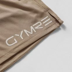 Core Mesh Training Shorts - Khaki -Gymreapers Sale Shop mesh shorts khaki white detail 1e33e835 fbf7 44e4 ba5a 71fbdf54f818