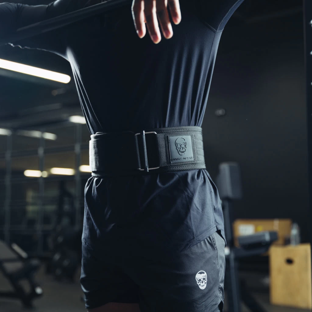 Quick Lock Weightlifting Belt - Black/Black 4 Quick Lock Weightlifting Belt - Black/Black - Image 2