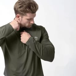 Performance Quarter Zip - OD Green -Gymreapers Sale Shop performance 1 4 zip green life style